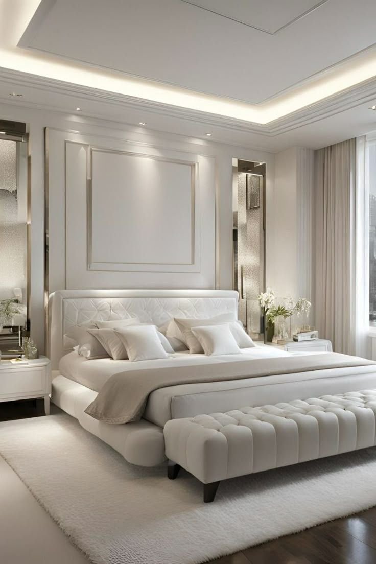 BED ROOM WHITE INTERIOR
