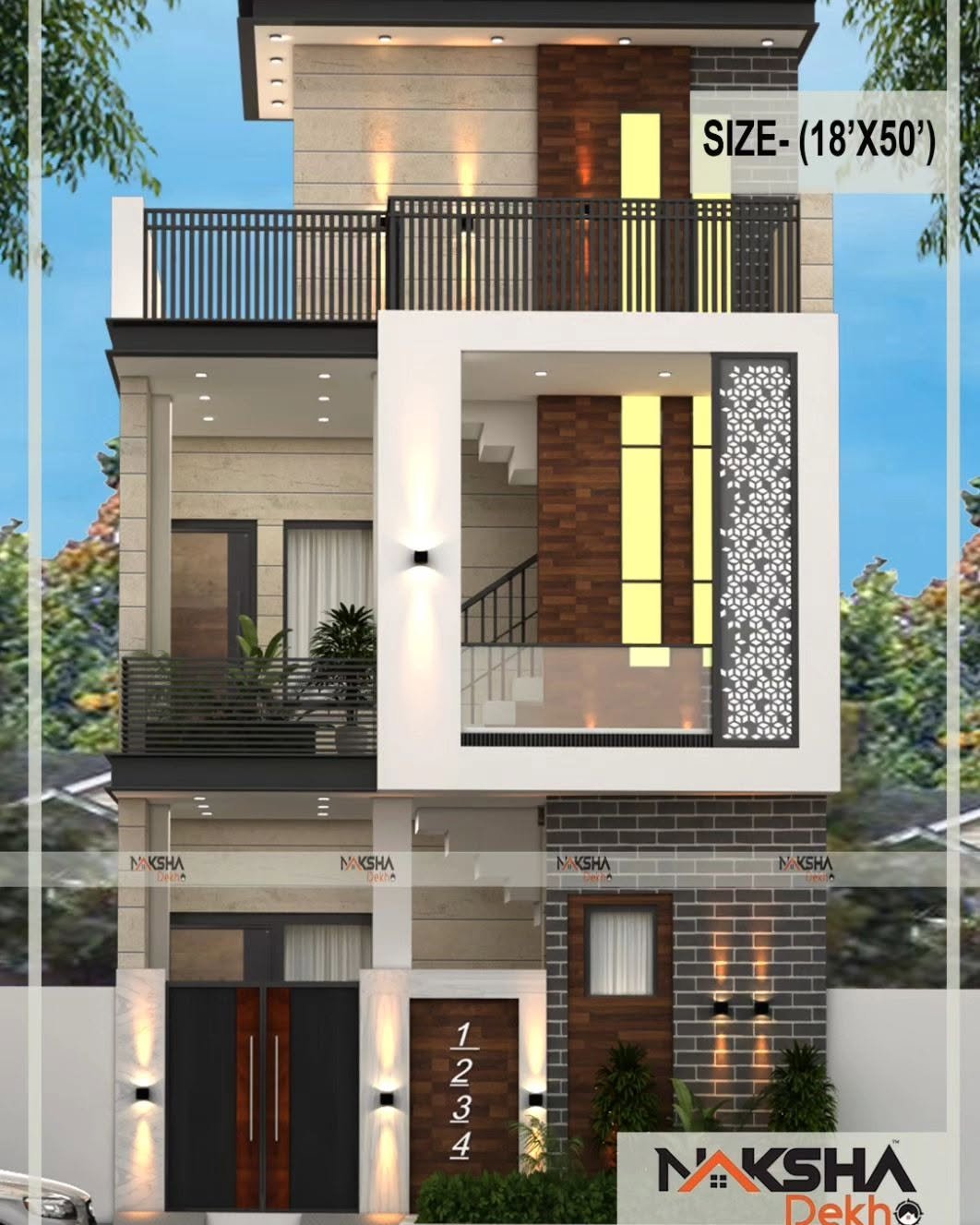 East Facing Double Story House