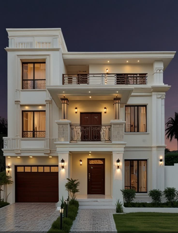 TRIPLE STORY BEAUTIFULL CLASSIC ELEVATION