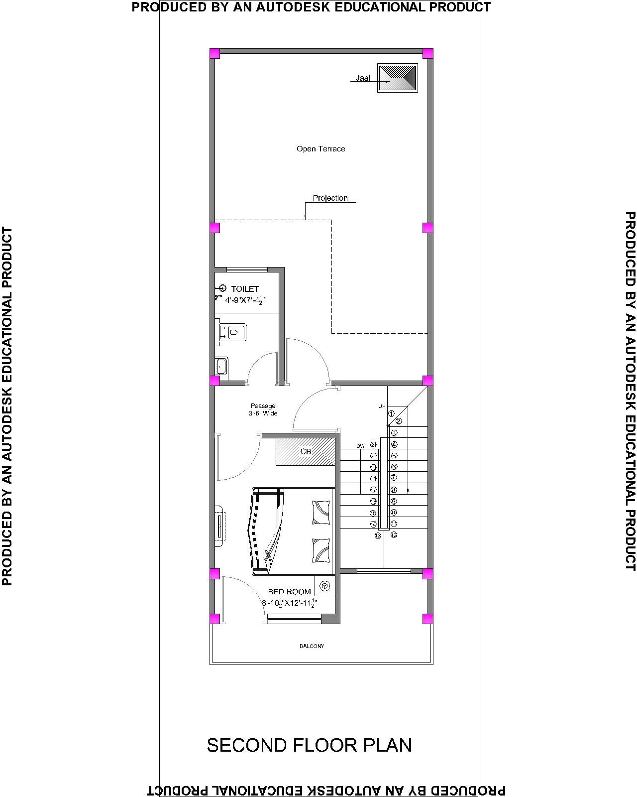 WEST THREE FLOOR floor plan