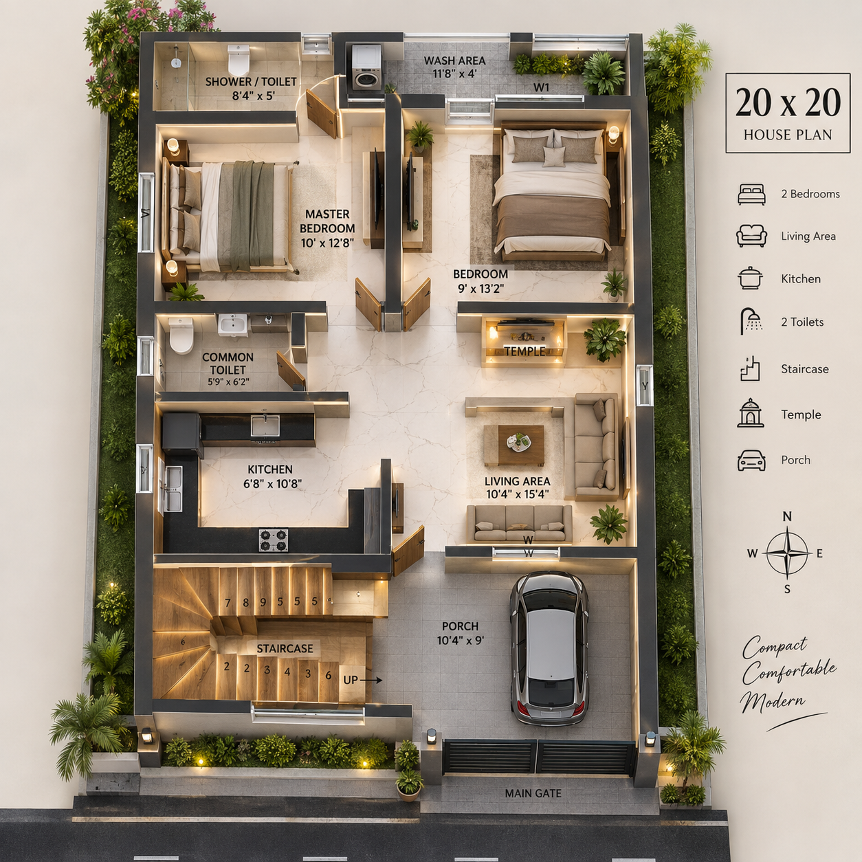 Floor plan and site map