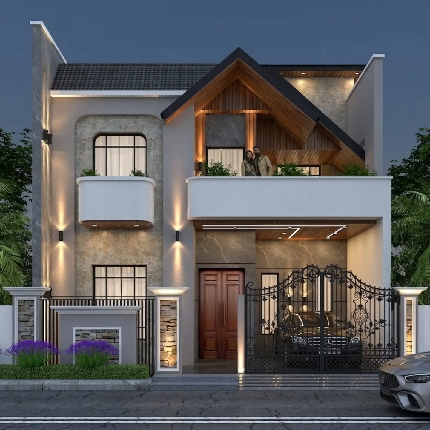 EAST FACING DOUBLE STORY ELEVATION