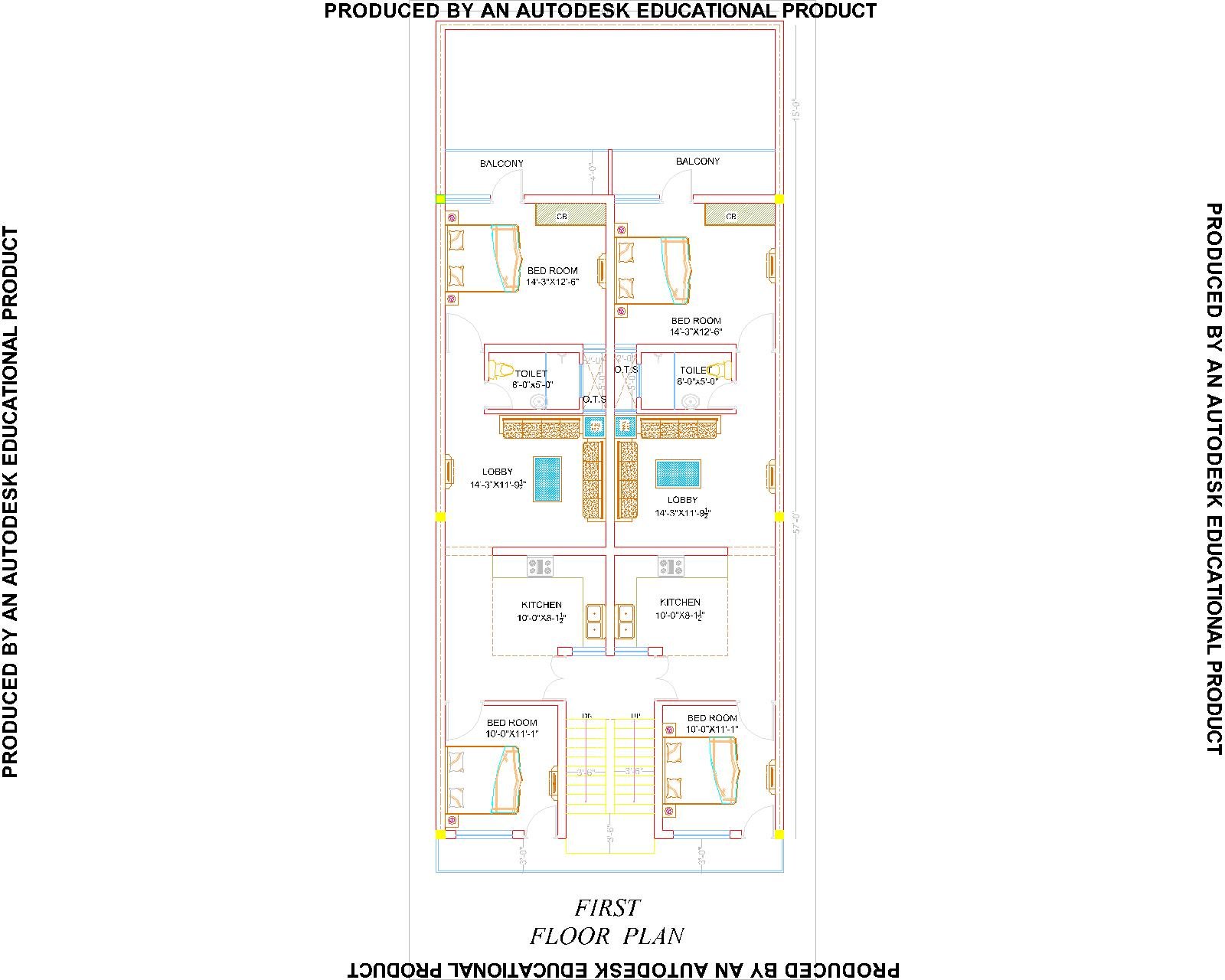 NorthFacing floor plan
