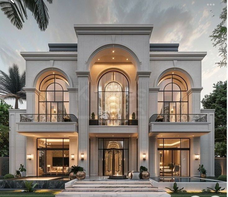TRIPLE STORY BEAUTIFULL CLASSIC ELEVATION
