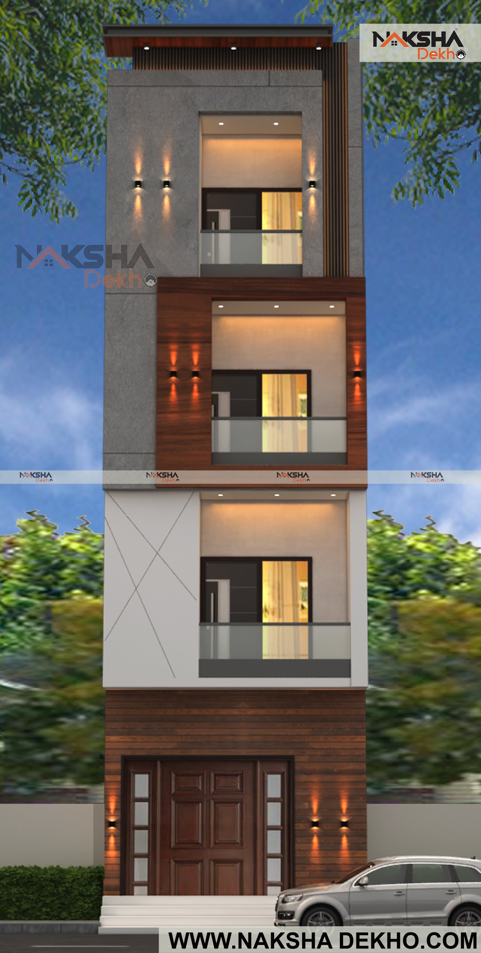 WEST THREE FLOOR PROJECT elevation