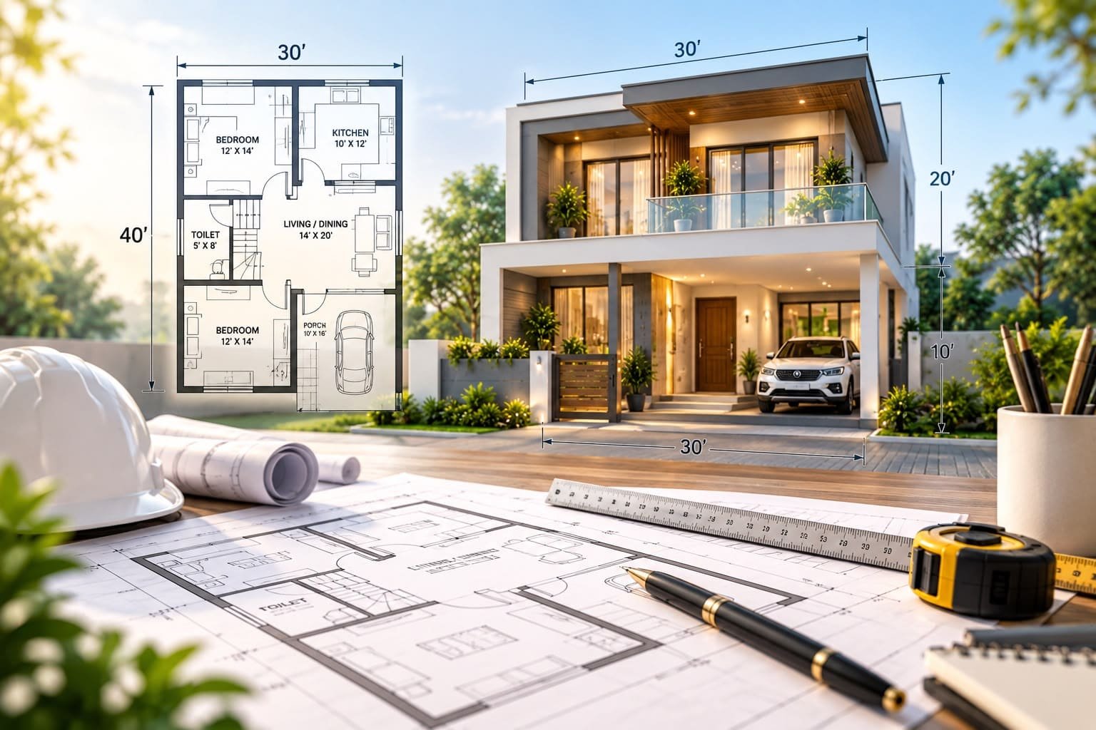 Floor plan and site map