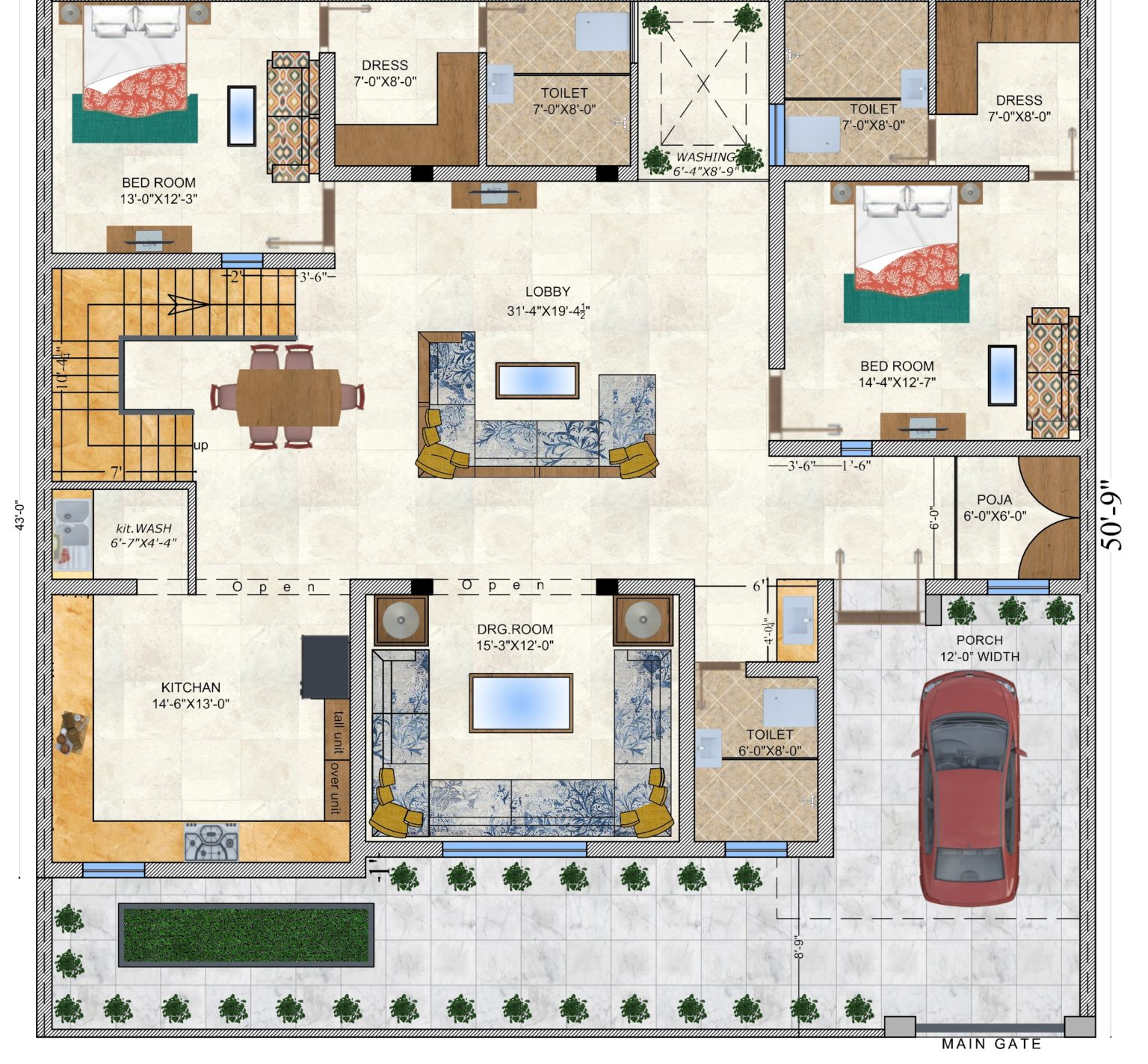 Home Floor Plans - Best House Floor Design - Naksha Dekho